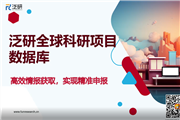 高效情报获取，实现精准申报--巧用泛研全球科研项目数据库